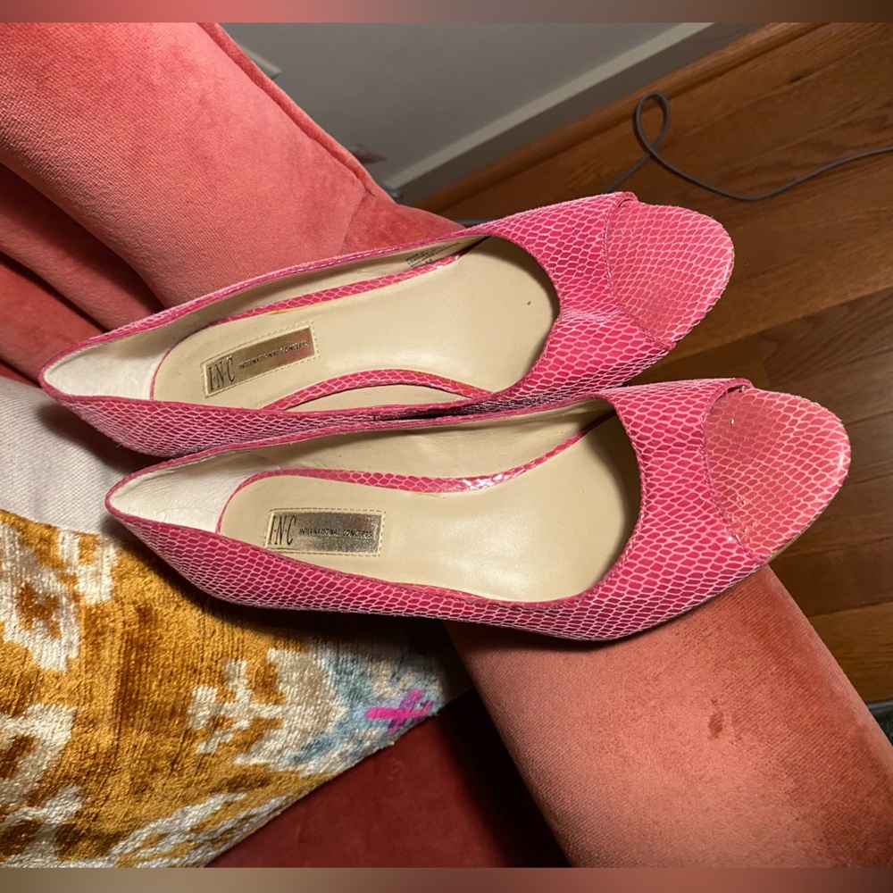 Peep Toe Sandal Heel- Rose Pink, 8.5M